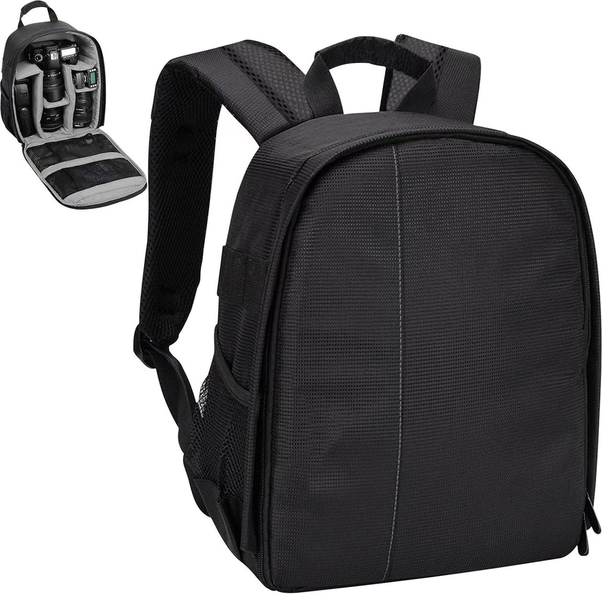 Professionele camerarugzak voor spiegelloze DSLR- en SLR-camera's - Grijs