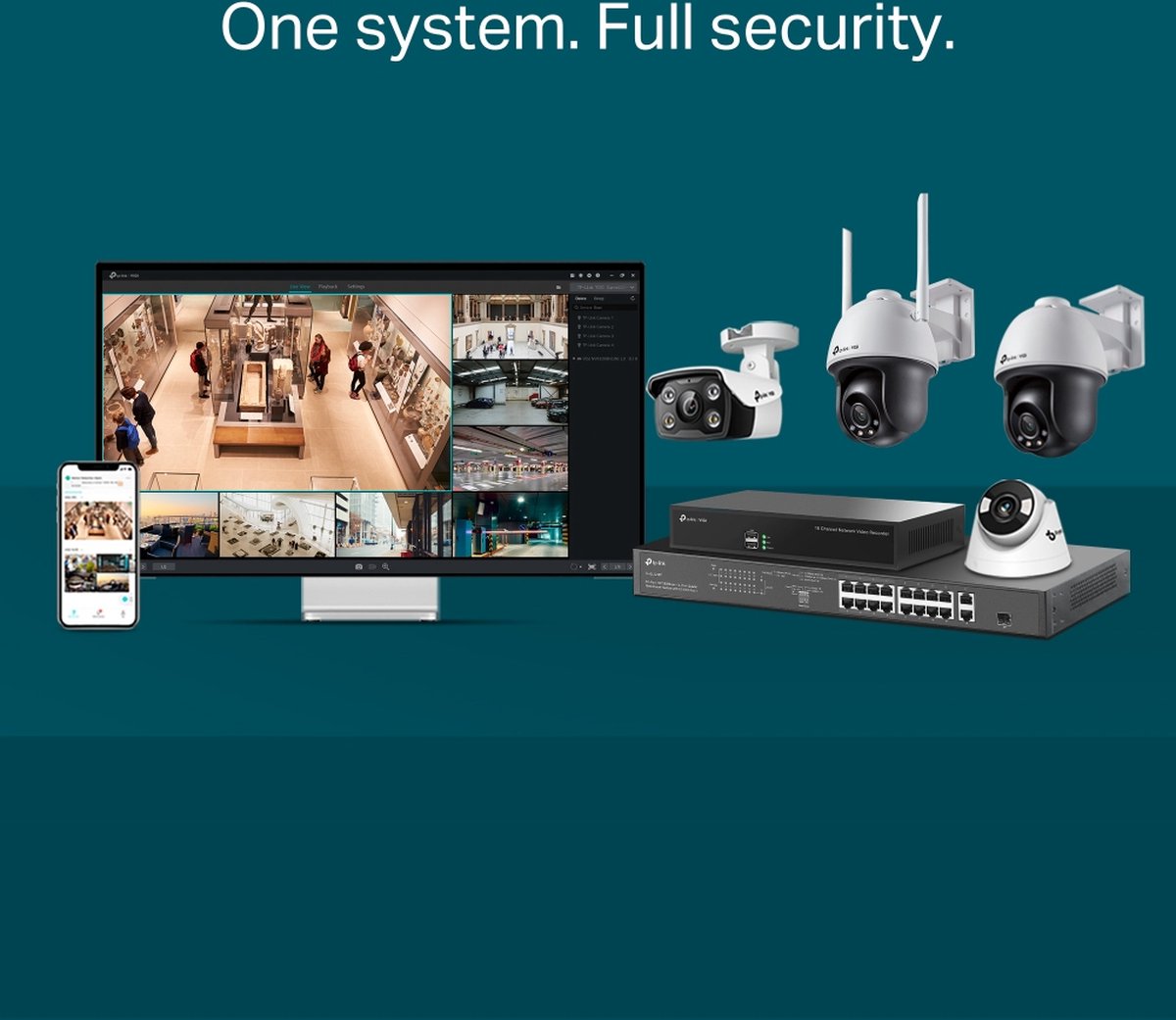TP-Link VIGI C540-W Buiten Wi-Fi Turret Beveiligingscamera