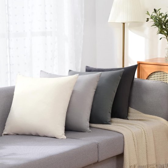 Beige geweven kussensloop met getextureerde rand Boho minimalistisch rustiek slaapkamer woonkamer decor kussen - jutish geweven - België
