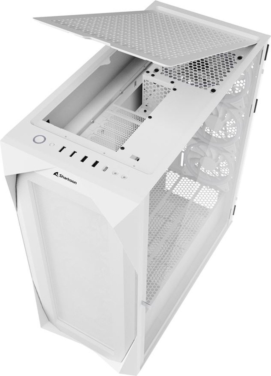 Sharkoon Rev300 Tower Wit behuizing - afbeelding 2