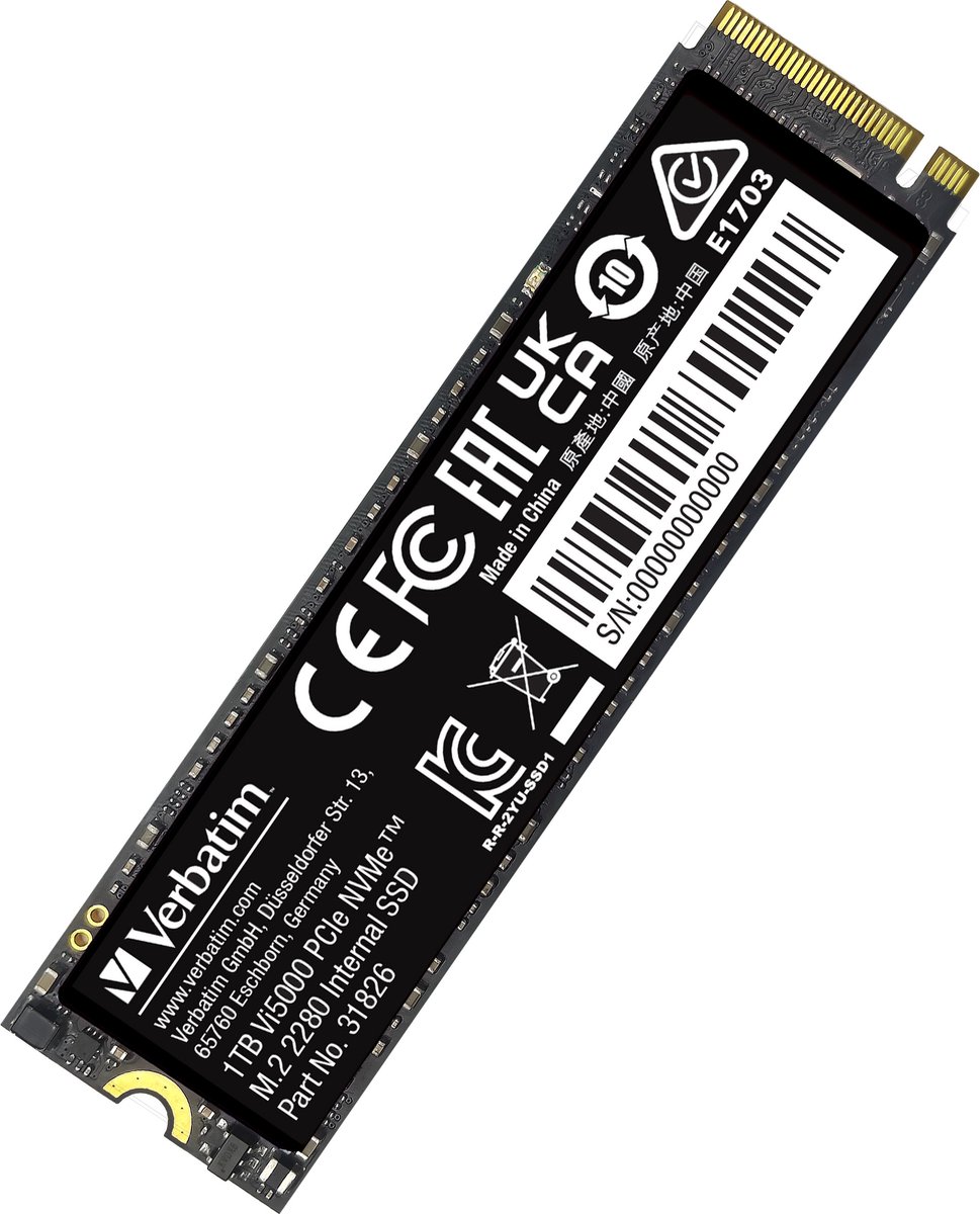 Verbatim VI5000 PCIE4 NVME M.2 SSD 1TB