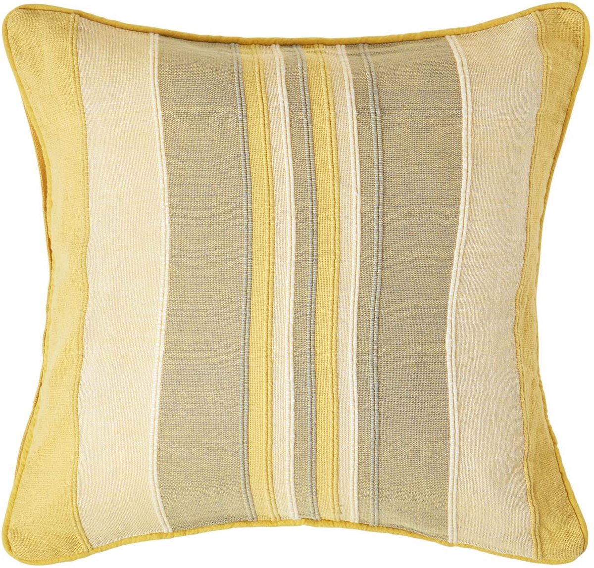 Homescapes Marokko kussenhoes in geel, 100% katoen, 60 x 60 cm
