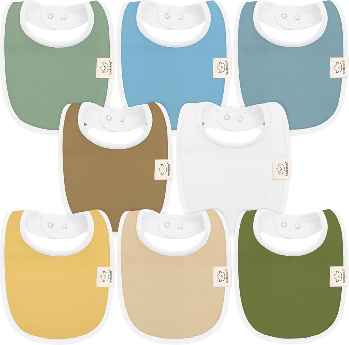 Goedkoopste Babyslabbetjes voor jongens en meisjes, verpakking van 8 stuks, biologisch katoen, slabbetjes voor kinderziekten, slabbetjes voor baby's, meisjes en jongens, groot voor zuigelingen, peuters,