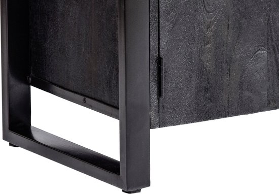 Livingfurn Armoire murale Norris Zwart 110x180cm