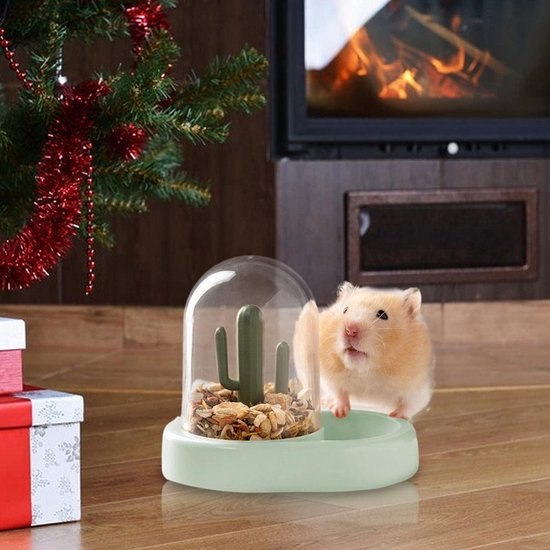 Mangeoire automatique pour hamsters, mangeoire automatique pour hamsters, oiseaux, pigeons, perroquets, mini hérissons (jaune)