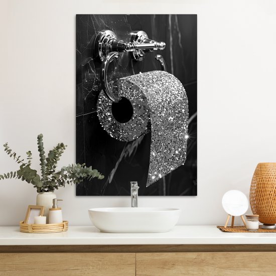 Decoratie hars Fun Kikker op het toilet