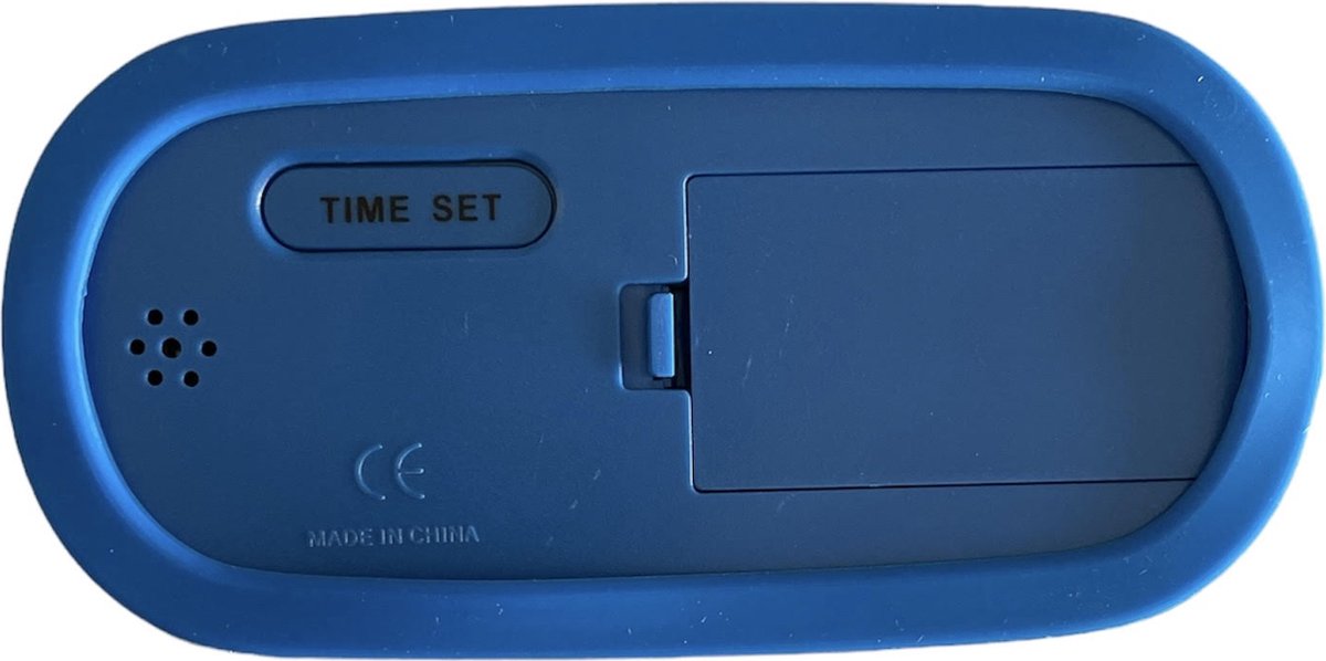 Digitale Wekker Klok - 12 uurs wekker - Werkt Op Batterijen - AM/PM - Makkelijk Instelbaar Alarm met Snooze en licht Functie - Kinderwekker Reiswekker - Digitale LED Klok/Wekker - Trendy Wekker Met Snooze functie - Stevige Alarmklok - Blauw — cadeau in Elektronica - foto 4