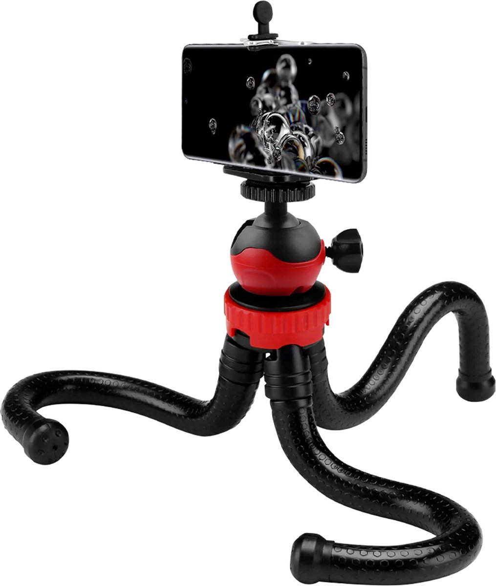 Octopus Phone/GoPro Stand Flexibele 360° Roterende Pool en Driepoot Modus