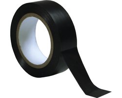 DULA - Isolatietape - 18mm x 10m - PVC - Vlamvertragend - Isolatieband zwart - 1rol