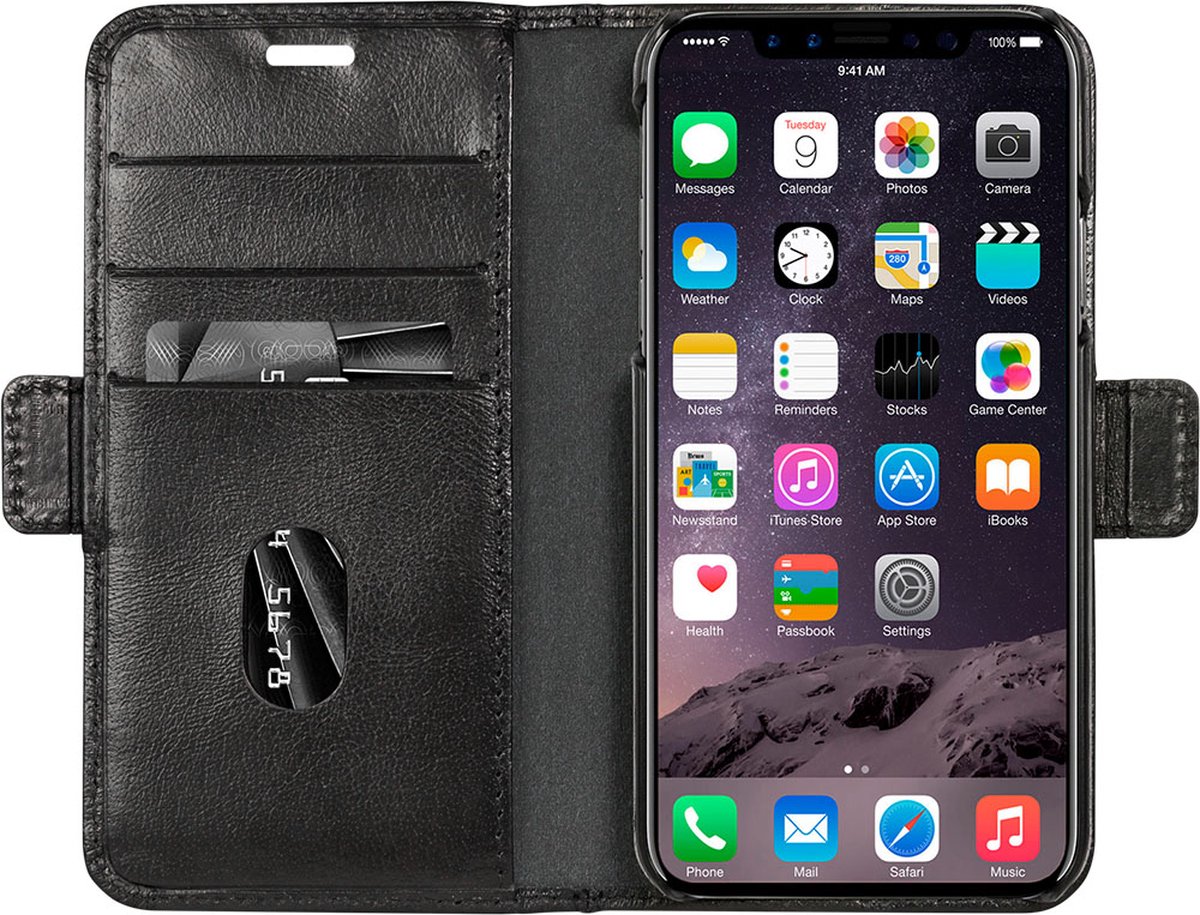 DBramante wallet bookcover Copenhagen - zwart - voor Apple iPhone x