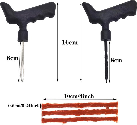 Ye623 50pcs Voiture Vélo Pneu Tubeless Joint Bande Plug Pneu