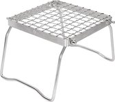 Opvouwbare kampvuurgrill, campinghaard met draagtas, 304