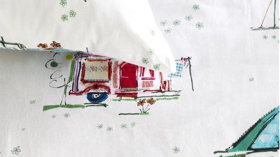 Laura Ashley Katoenen Omkeerbaar Beddengoed Set - Amberley Blauw, Queen, Met Sham En Kussensloop