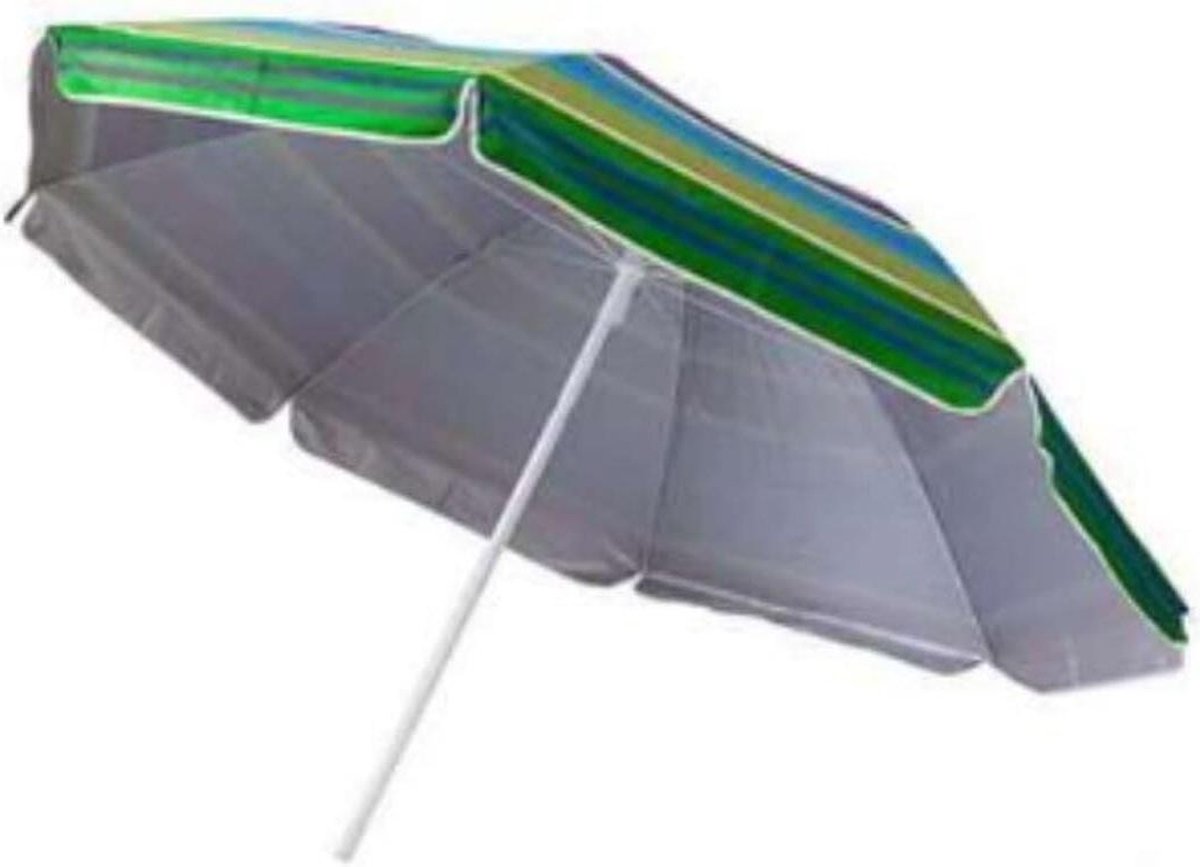 Aluminium garden parasol, 220 cm wide, providing sun protection, in neutral color, brandless.
