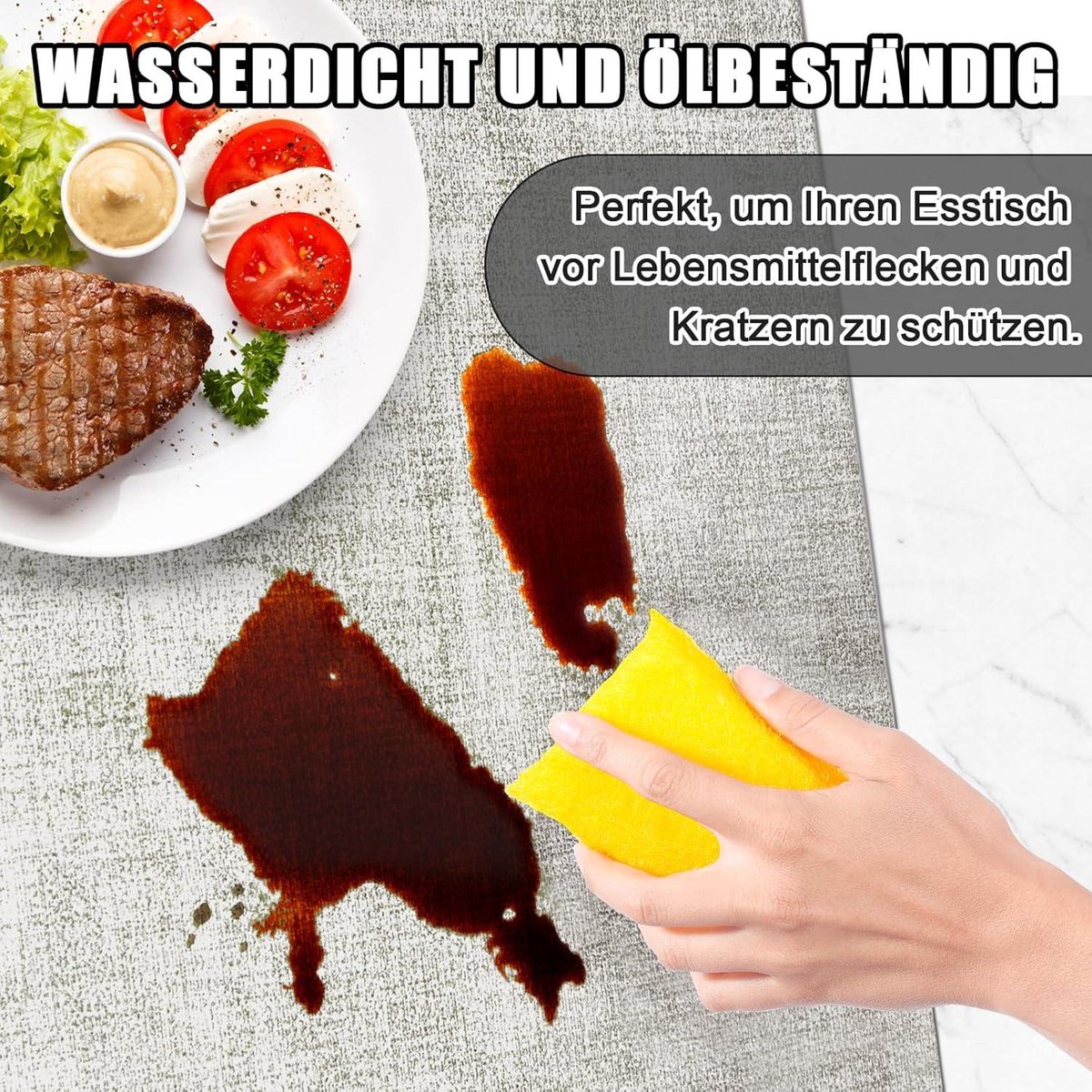 Kunstleer, hittebestendige placemats, set van 3 stuks Kunstleer, hittebestendige placemats, set van 3 stuks