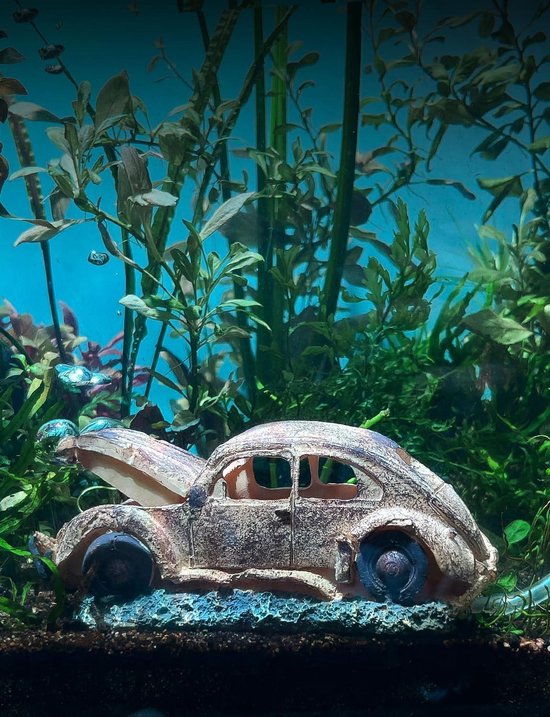 Aquarium Wrak Auto Hars Decoratie met Schuilplaats Ornament - Vissen Aquarium Wrak Auto Hars Decoratie met Schuilplaats Ornament - Vissen