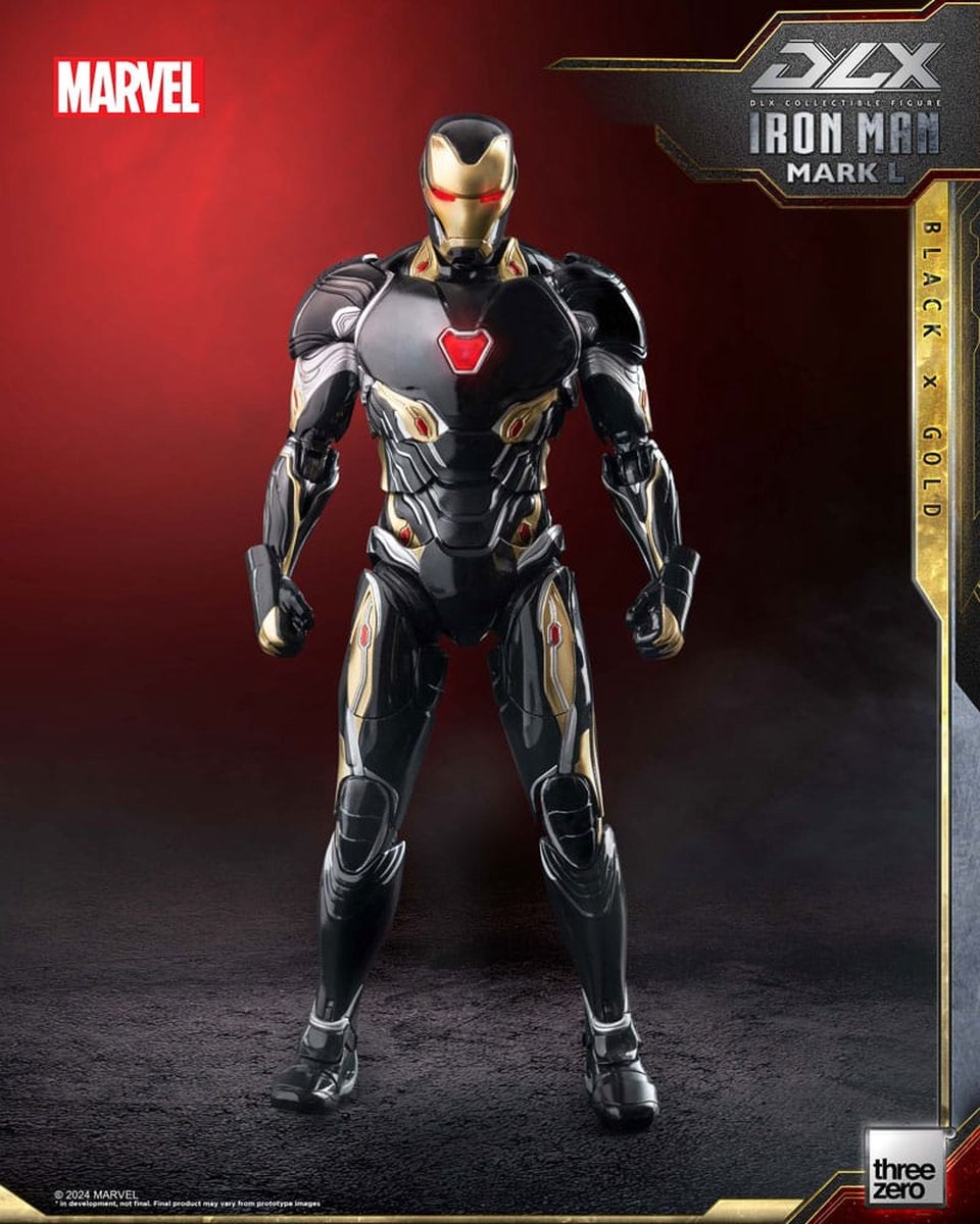 Infinity Saga DLX Action Figure Iron Man Mark 50 (Black X Gold) 17cm