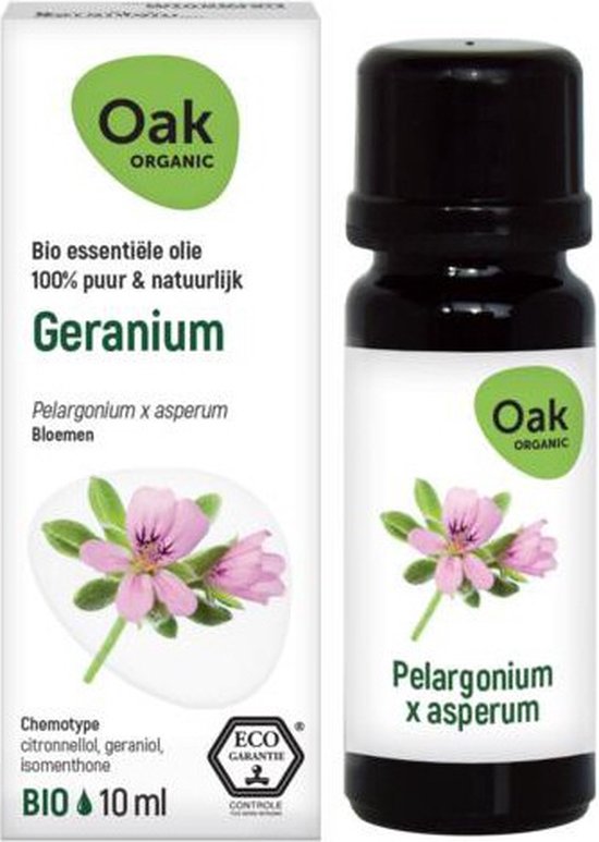 Oak Geranium Essentiële Olie Bio 10 Etherische olie