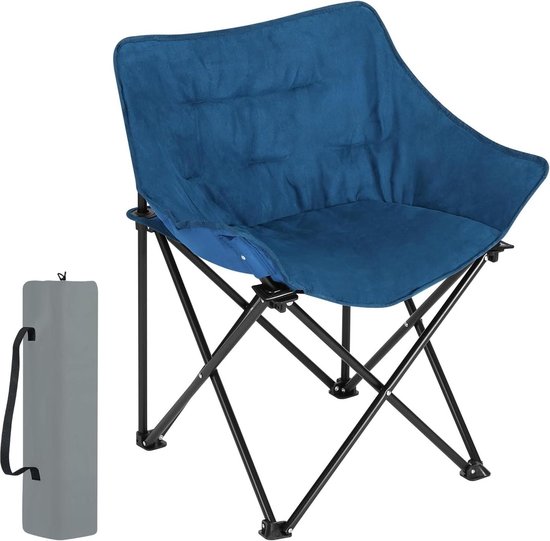 Outsunny campingstoel, vouwstoel voor buiten, strandstoel