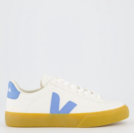 Veja - Dames Campo Sneaker Wit/Blauw - Maat 36 | bol