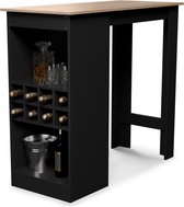 Blumfeldt Bellshill Bartafel Huisbar - Antraciet Eik