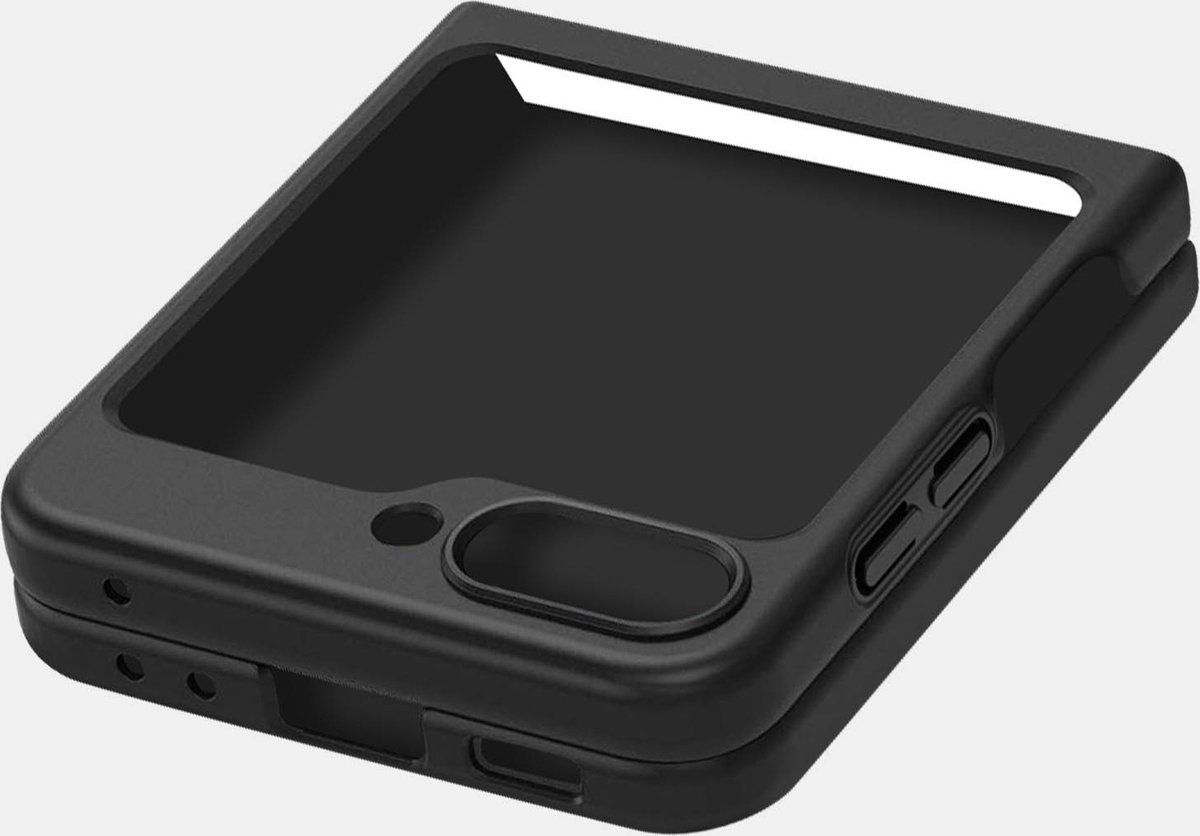 Avizar Magsafe-hoes Geschikt voor Samsung Galaxy Z Flip 5 Stijf, Zwart
