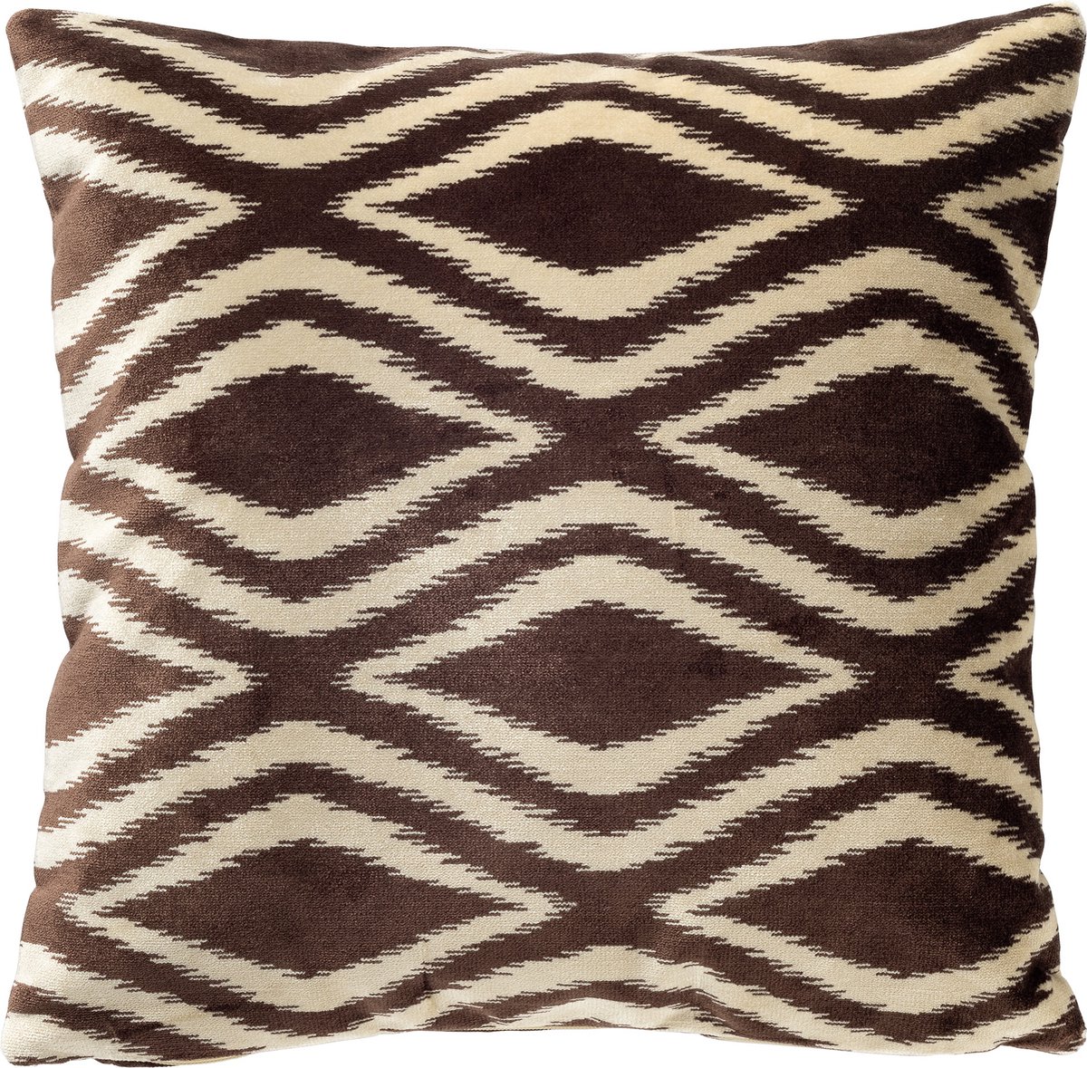 Hoii AMORA | sierkussen 45x45 cm | Chocolate Martini | bruin | Hoii | met duurzame kussenvulling Donkerbruin