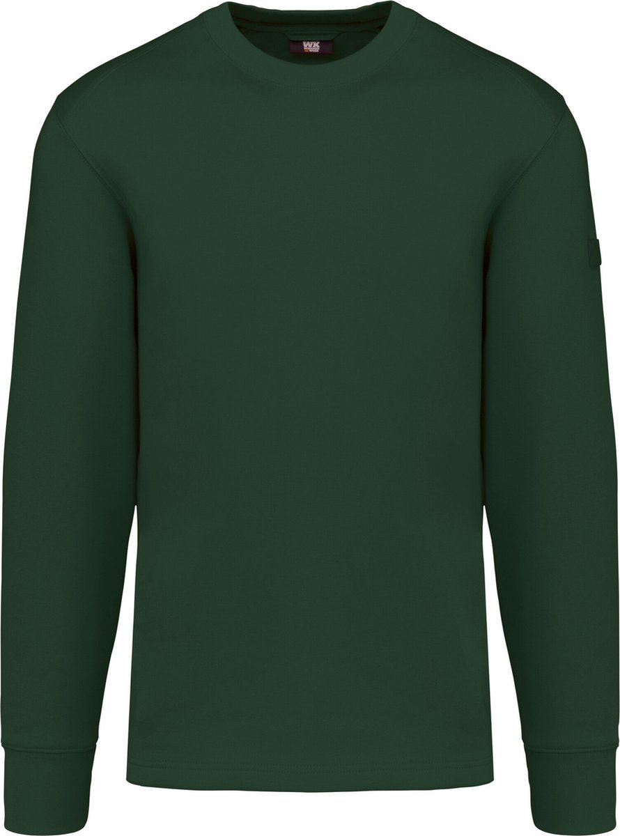 WK. Designed To Work Sweater ingezette mouwen WK4001 - Forest Green - M