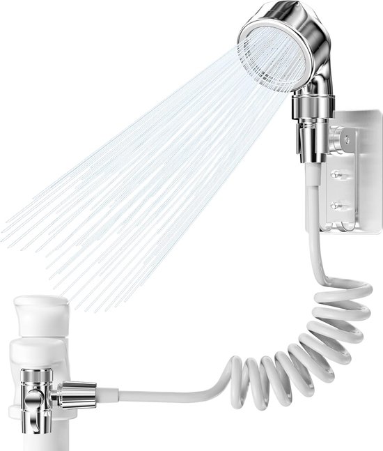 Douchekopset voor wastafel, bidet, handdouche met 2 m slang, wastafeldouche voor het Douchekopset voor wastafel, bidet, handdouche met 2 m slang, wastafeldouche voor het