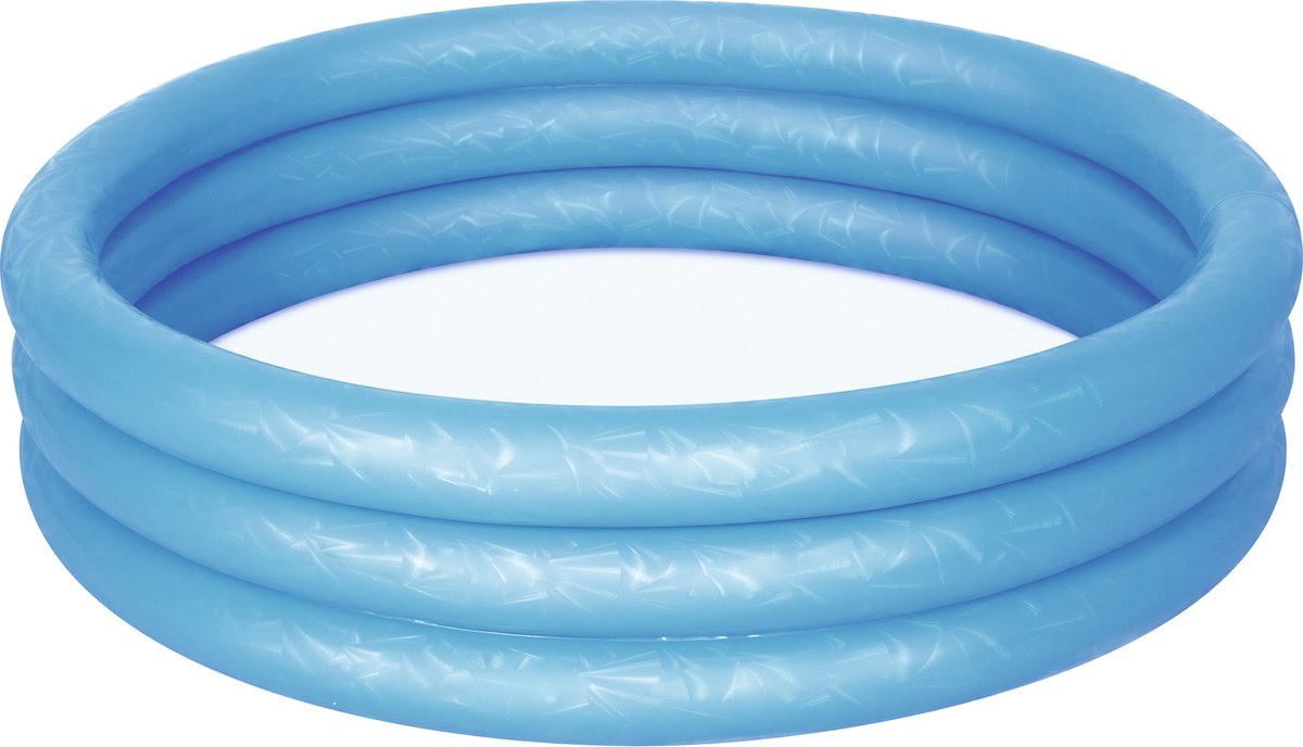 Bestway opblaasbaar kinder zwembad 122 cm doorsnede - 3 rings in de kleur rood of blauw – foto 3