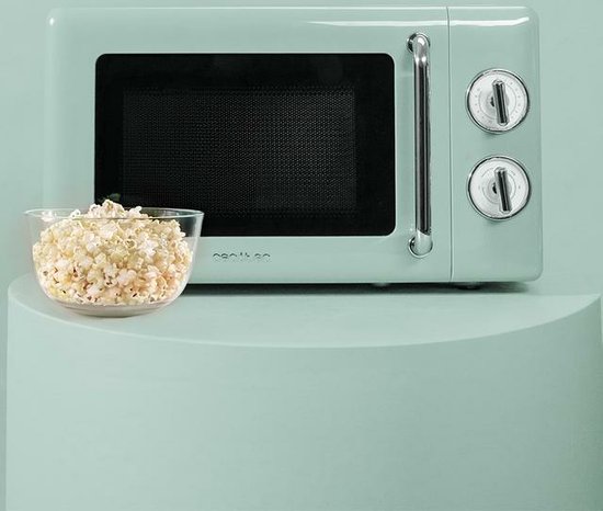 Micro Ondes Vintage Design Micro-ondes Mécanique Cecotec Proclean 3010 - 20L 700W Vert Rétro Cecotec Proclean Retro