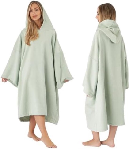 Brentfords Handdoek Poncho Volwassen Hooded Groot Bad Zwemmen Surf Strand Absorberende Microfiber Droog Veranderende Gewaad voor Mannen Jongens Sneldrogend Rood