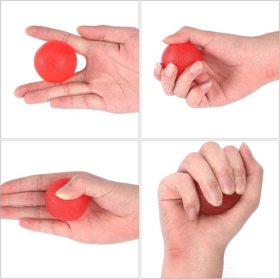 Récupération Mobilité Doigts Kit 5 Balles Anti-stress Et Exercice Main - Entraînement Force Préhension, Récupération Doigts Exercice Force Poigne