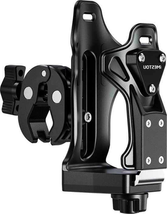 Mathtoxyz Porte-gobelet Pour Moto, Porte-Bouteille D'eau ATV Compatible Avec 50-90 Mm De Diamètre. Bouteilles à Boire Avec Plaque Rétractable En Métal