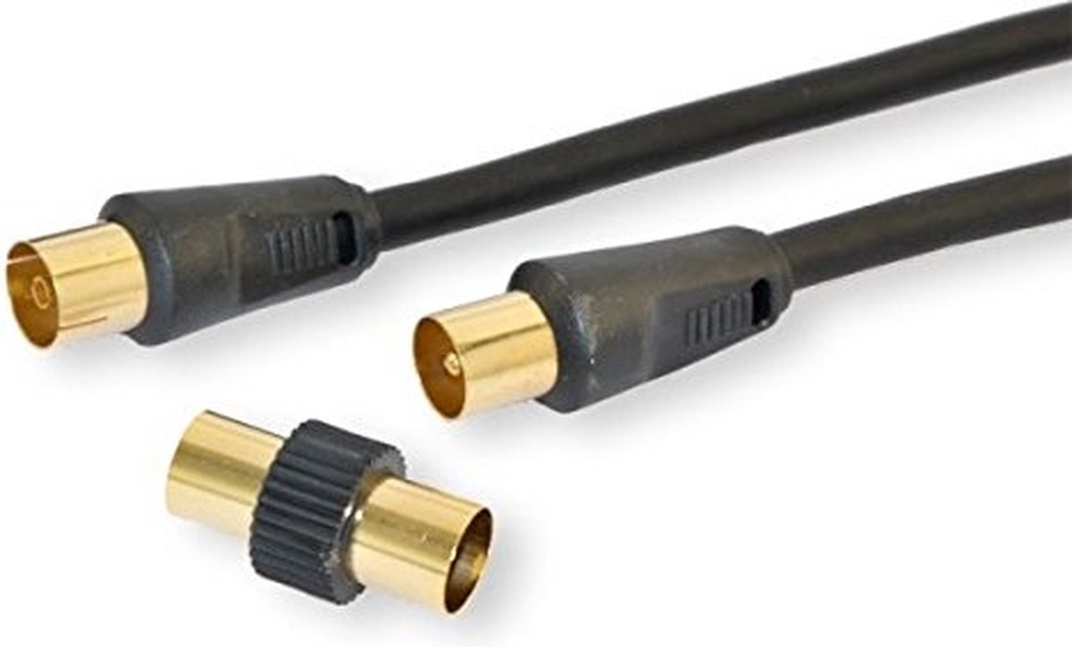 nuovaVideosuono 2m IEC/IEC, 2 m, Zwart