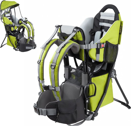 Besrey Kraxe Kinderdrager met opbergtas, draagbare Besrey Kraxe Kinderdrager met opbergtas, draagbare