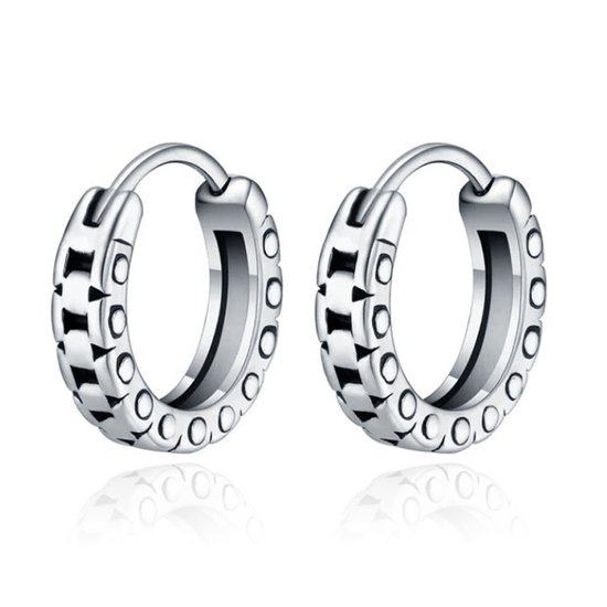 Fake Oorringen- wit- 10 mm- Geen gaatje- Klein- Charme Bijoux