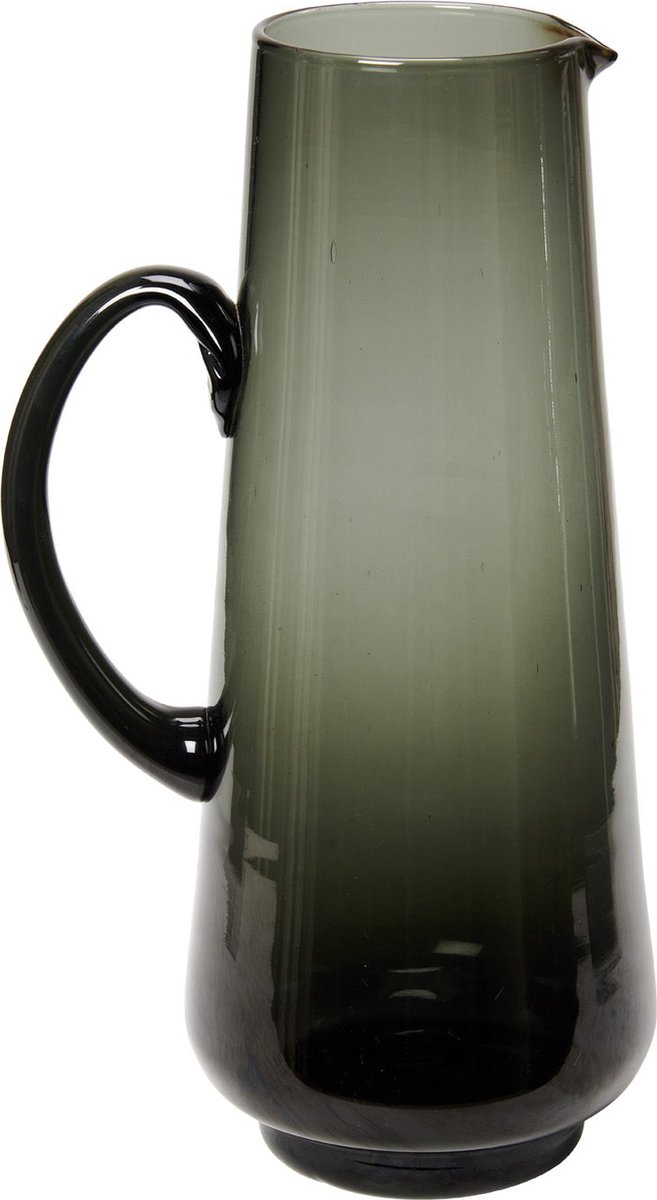 Return to Sender Karaf 1.7 liter - Antraciet Grijs - handgeblazen - waterkan
