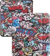 Hoes Geschikt voor Kobo Libra Colour Hoesje Bookcase Cover Hoes Trifold - Hoesje Geschikt voor Kobo Libra Colour Hoes Cover Case - Graffity