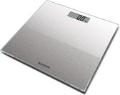 Salter Bathroom Scale digitaal LCD-display glazen platform Silver Glitter Design