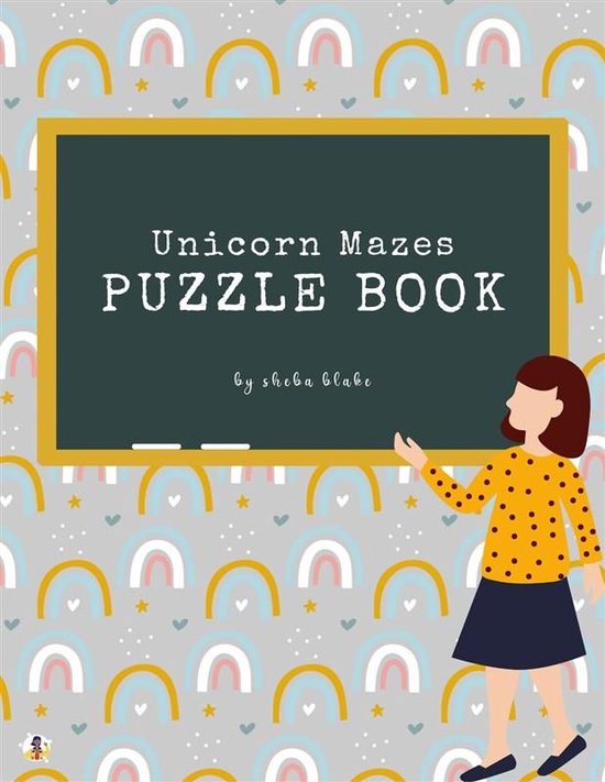 Unicorn Mazes Puzzle Book for Kids Ages 3+ (Printable Versio ... - cover