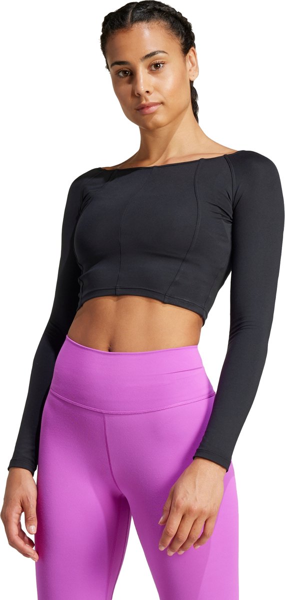 adidas Performance Yoga Longsleeve Dames Zwart