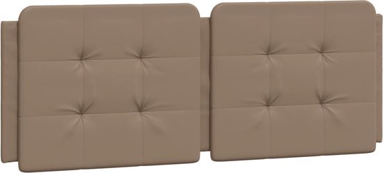 vidaXL - Coussin de tête de lit - 120 - cm - cuir artificiel - couleur cappuccino