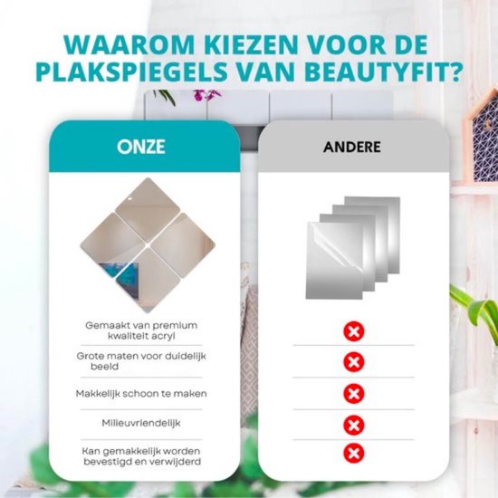 By-Boo Mirror in frame square | Zwarte vierkante spiegel | 0377 By-Boo Mirror in frame square | Zwarte vierkante spiegel | 0377