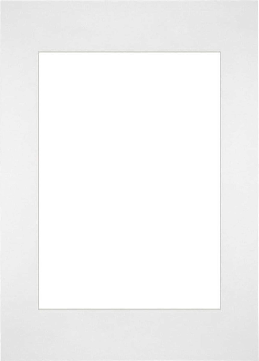 Passe-Partout Fotomaat 14,8x21 cm - Lijstmaat 21x29,7 cm - Wit - Museumkarton - Fotolijst niet inbegrepen