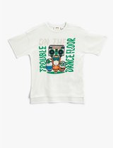 Koton 2SKB10451TK Kinderen Mannen T-shirt Single - Groen/MNT - 7–8 jaar