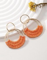 Oorbellen oranje - oorringen - oranje accessoires