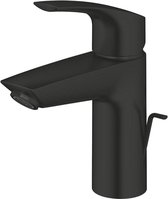 GROHE Eurosmart Wastafelmengkraan - S-size - met trekwaste - matte black