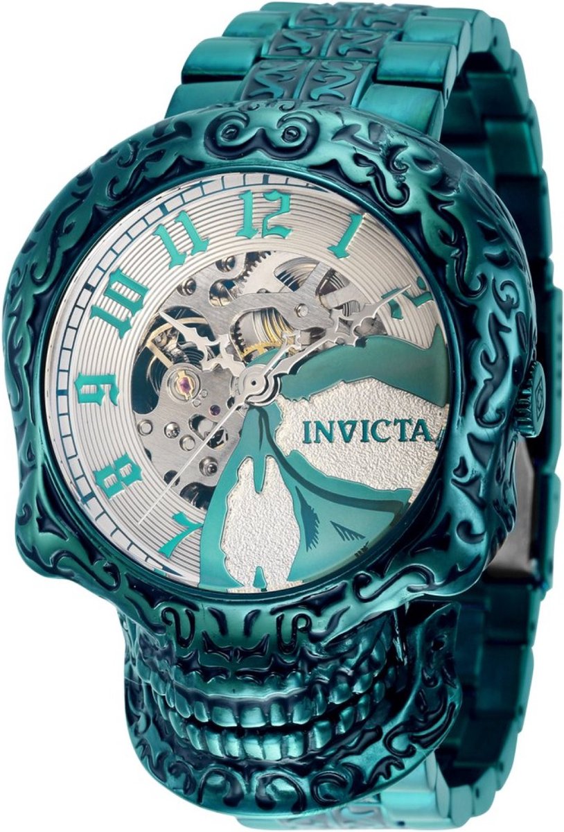 Invicta Artist 40759 Heren Horloge - Waterdicht - Analoog - Automatisch Uurwerk - Roestvrij Staal met zilveren Wijzerplaat -5