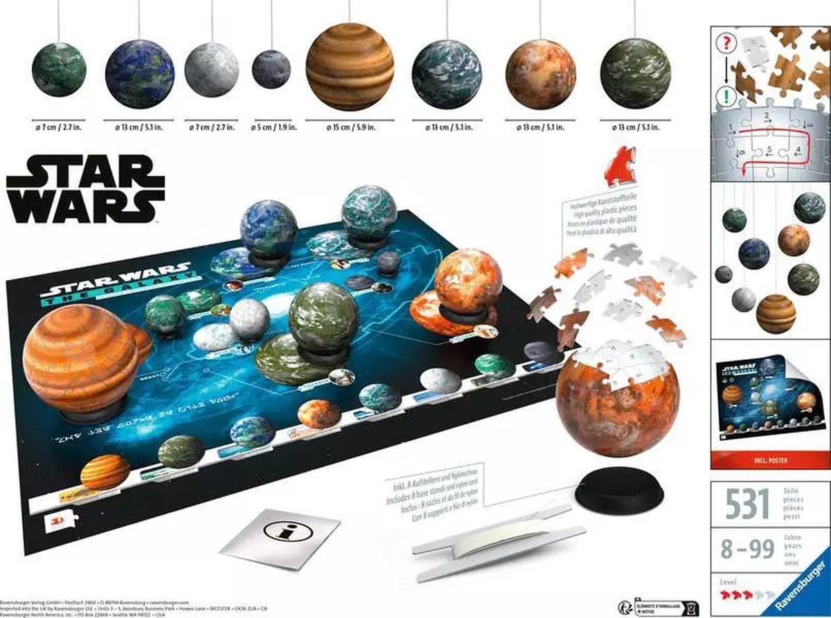 3D Puzzel Star Wars Planet Of The Galaxy 531st